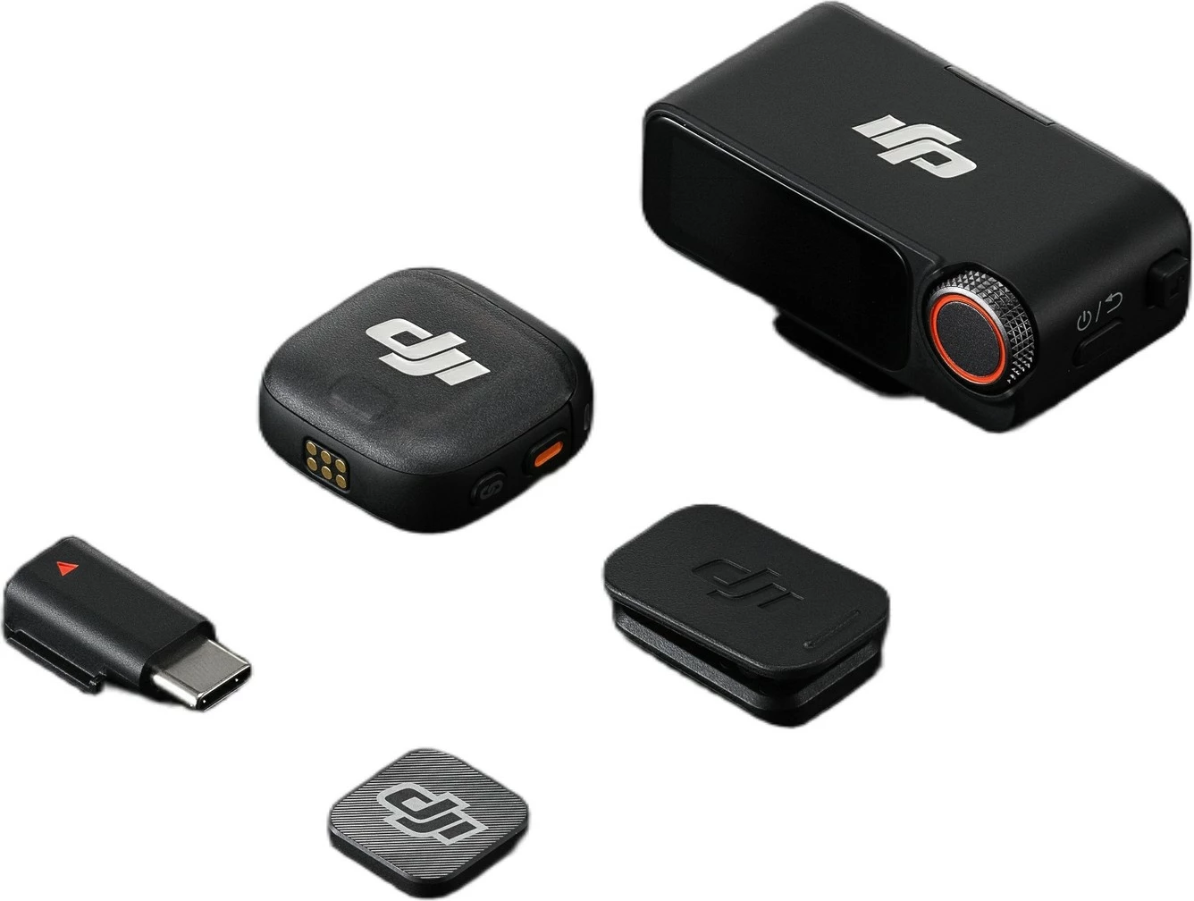 Mikrofon pa tela DJI MIC 3, 1 dërgues + 1 pranues, Bluetooth, 8 orë, i zi