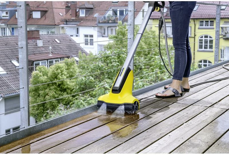 Pastrues terase elektrik Kärcher PCL 4 (1.644-000.0), i zi/verdhë