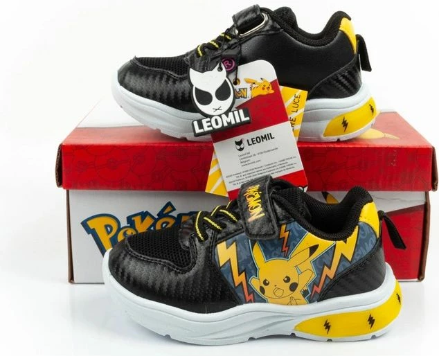 Atlete për fëmijë Leomil Pokemon, të verdha me të zeza, me LED [Madhësia: 25]