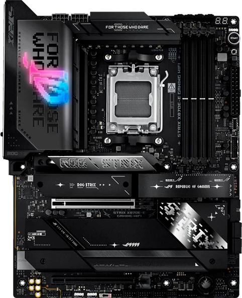 Pllakë amë ASUS ROG Strix X870E-E Gaming WiFi, AM5, ATX, DDR5, 5x M.2, 4x SATA, WiFi 7, 5GbE