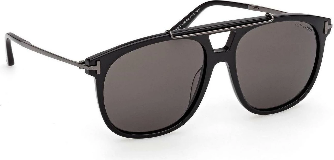 Syze dielli për meshkuj Tom Ford FT1306 01A, të zeza [Madhësia: 58]