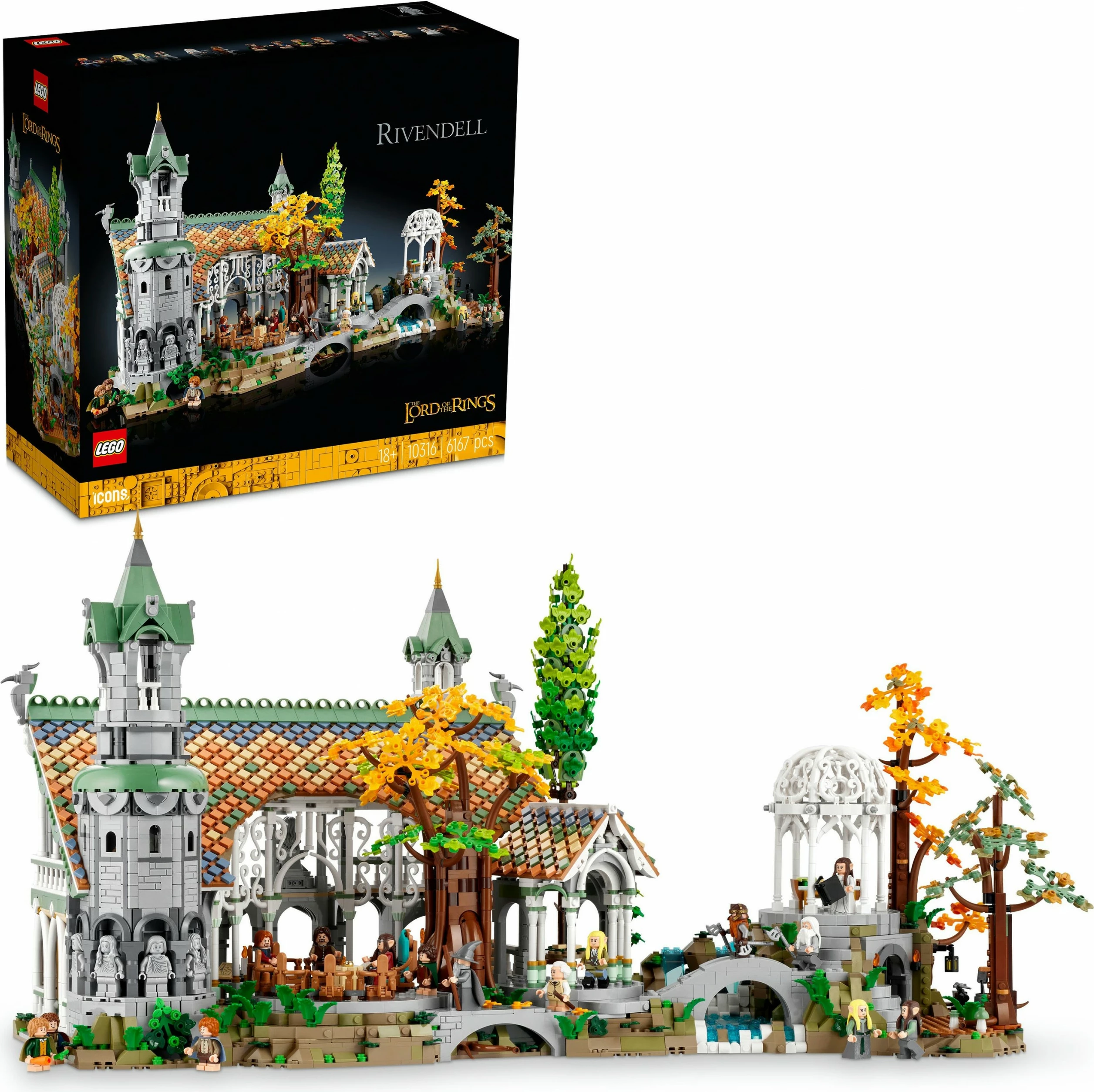 Set ndërtimi LEGO The Lord of the Rings: Rivendell, 6167 pjesë, plastikë, shumëngjyrësh