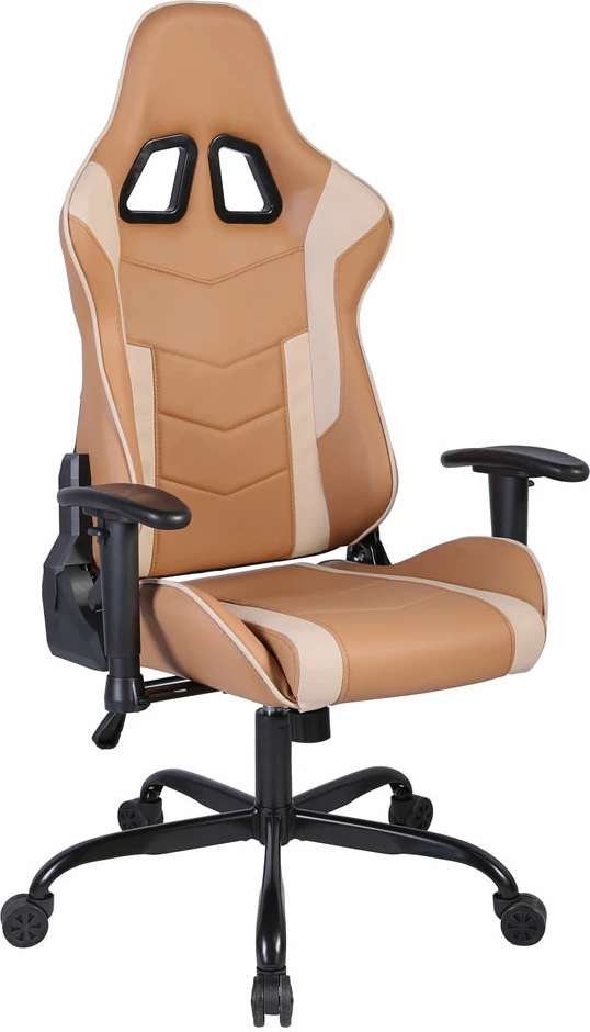 Karrige gaming EXPLOR për zyre, ngjyrë mocca-grez, 50x71x135