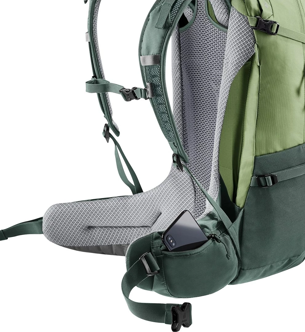 Çantë shpine Deuter Futura 27 për hiking, për femra, Jeshile