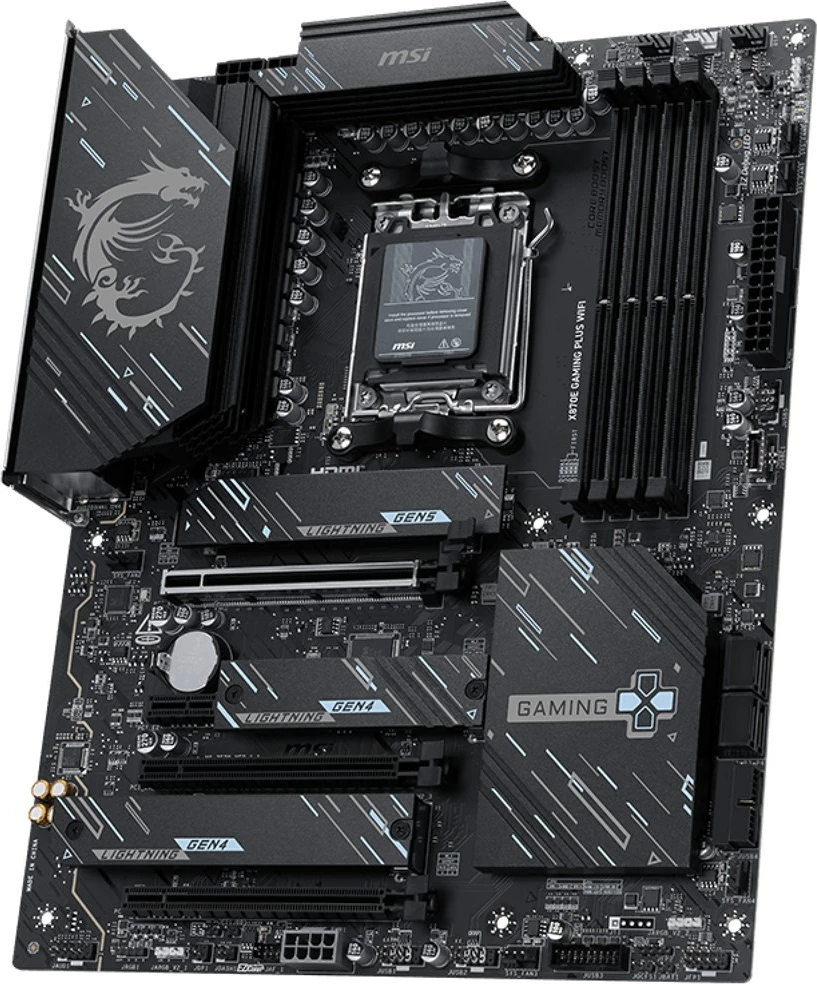 Pllakë amë MSI X870E GAMING PLUS WIFI, Socket AM5, ATX, Wi-Fi 5, Bluetooth 4