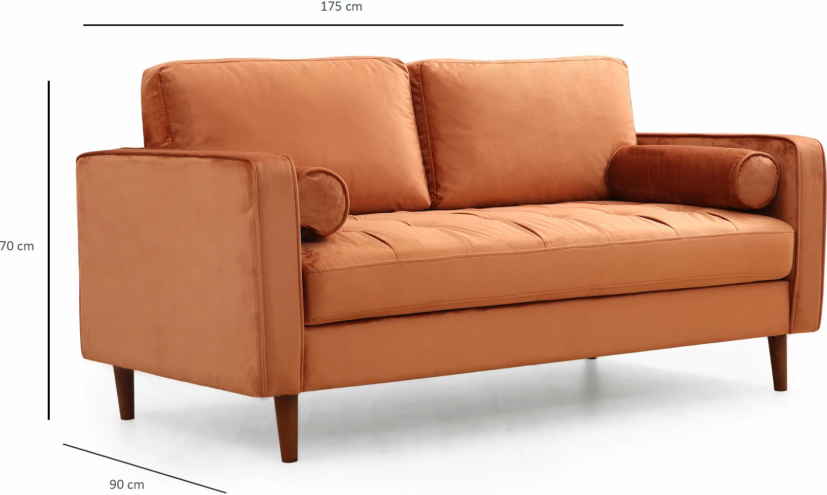 Divan dy ulëshe Atelier del Sofa, Rome, portokalli