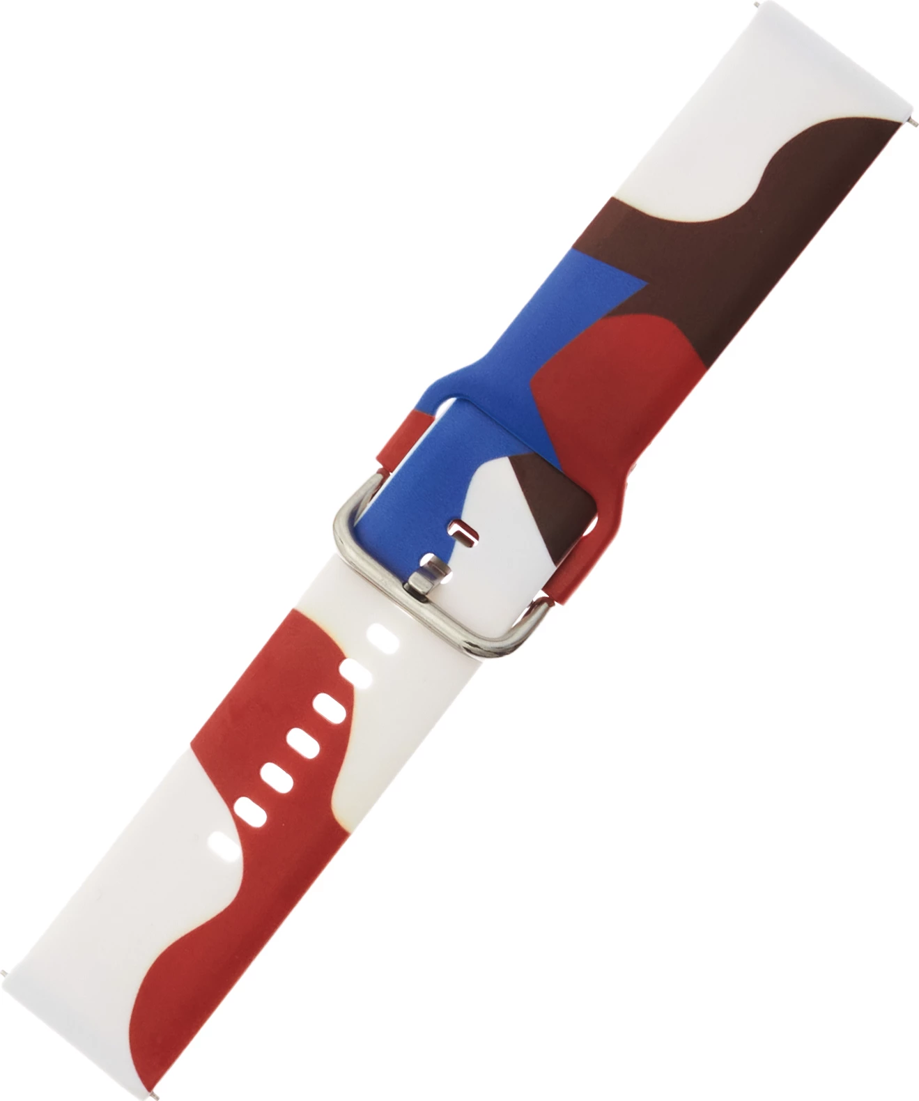 Rrip silikoni për Samsung Galaxy Watch 42mm Hurtel Moro Band, kamuflazh, Bardhë/Kaltër/e Kuqe