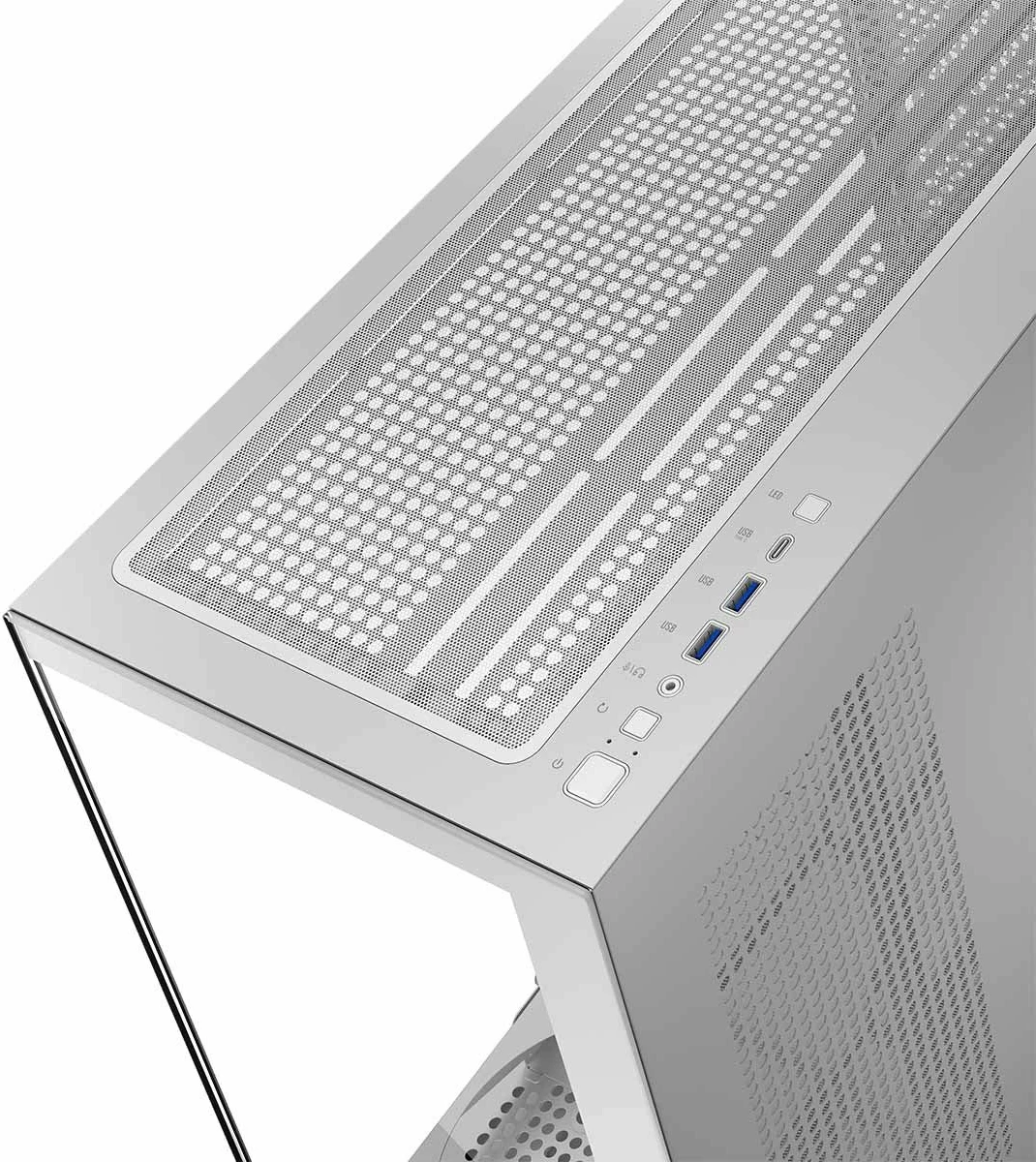 Kasë Modecom Volcano Stellar NF (AT-STELLAR-NF-0000-20) Midi Tower ATX/mATX, USB-C, e bardhë