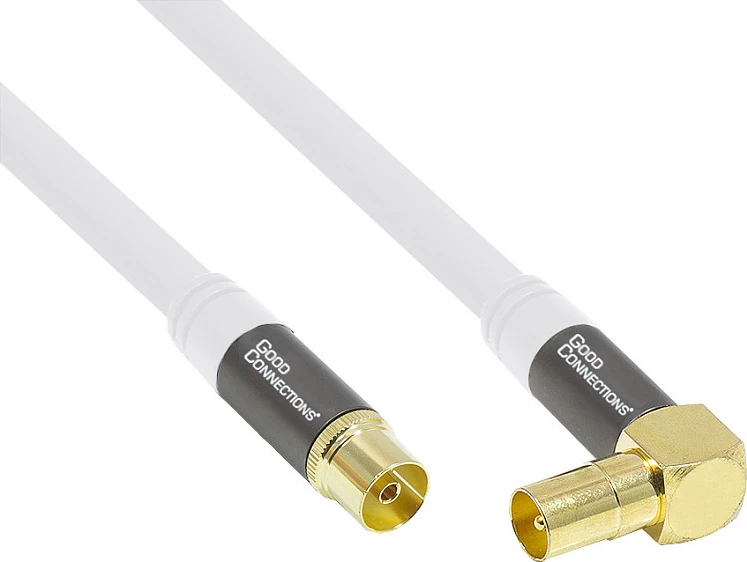 Kabllo antene TV GoodConnections SmartFLEX RG-6/U 2m, e bardhë