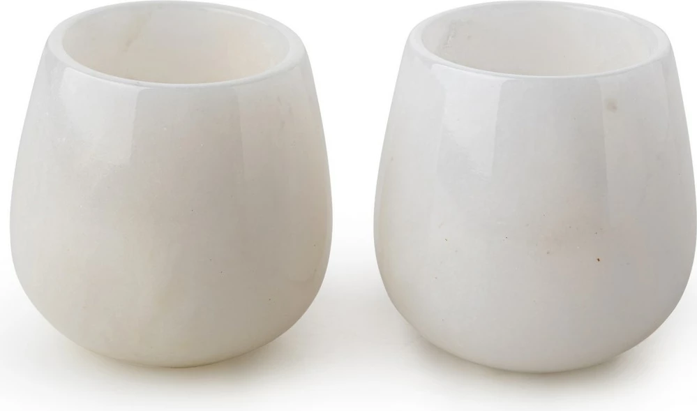 Filxhanë kafeje mermeri Thassos (2 copë), Hermia Concept, MAR09860602D