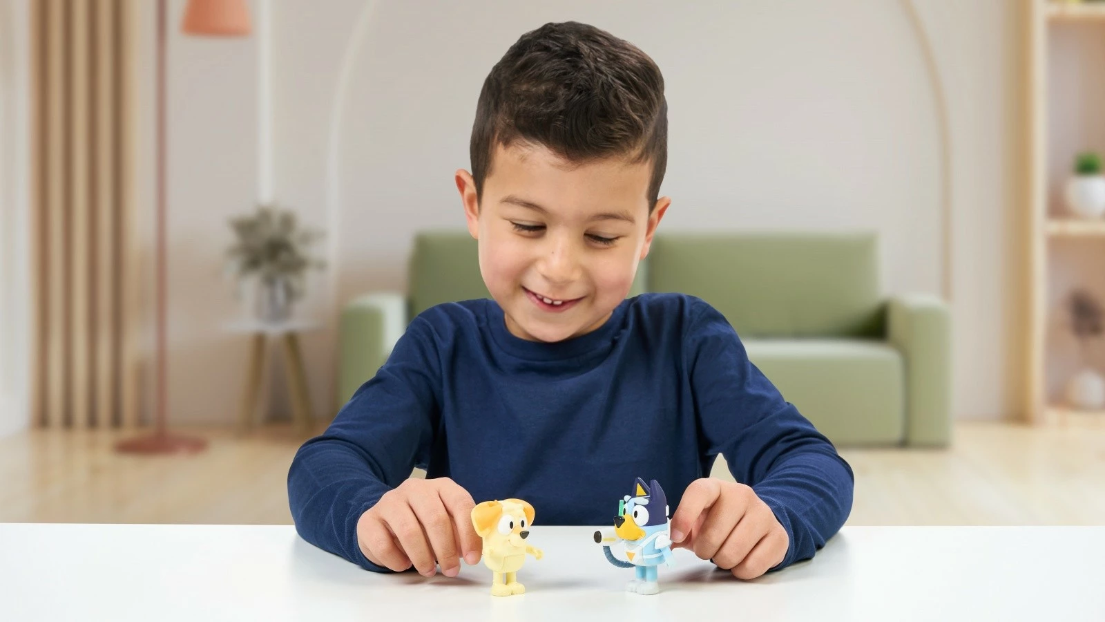 Set figurina Bluey Tm Toys BLU17652, Bluey & Chucky, plastikë, për fëmijë, shumëngjyrëshe