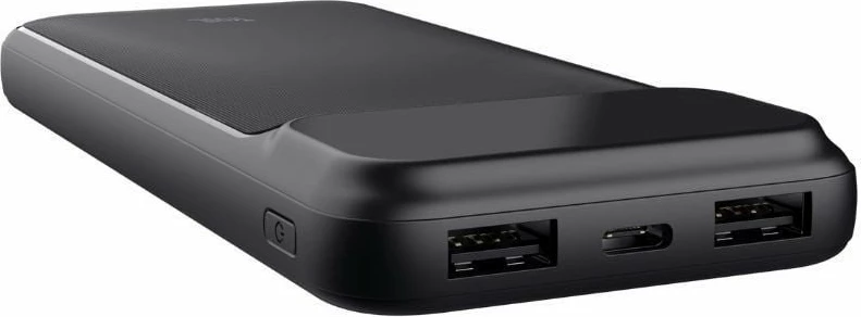 Powerbank Trust Avala 10000mAh 20W PD/QC, 2x USB-A + 1x USB-C, me ekran LED, i zi
