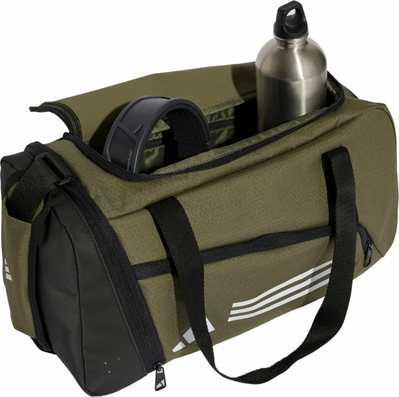 Çantë duffel adidas, e zezë dhe e gjelbër