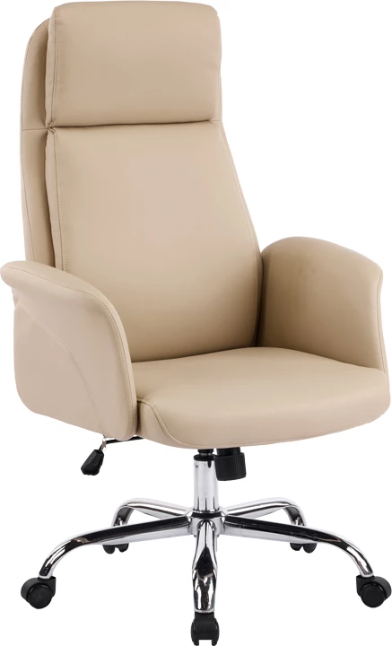 Karrige drejtorie për zyre, ngjyrë bezhë, Derjio, 68x66x115-125cm