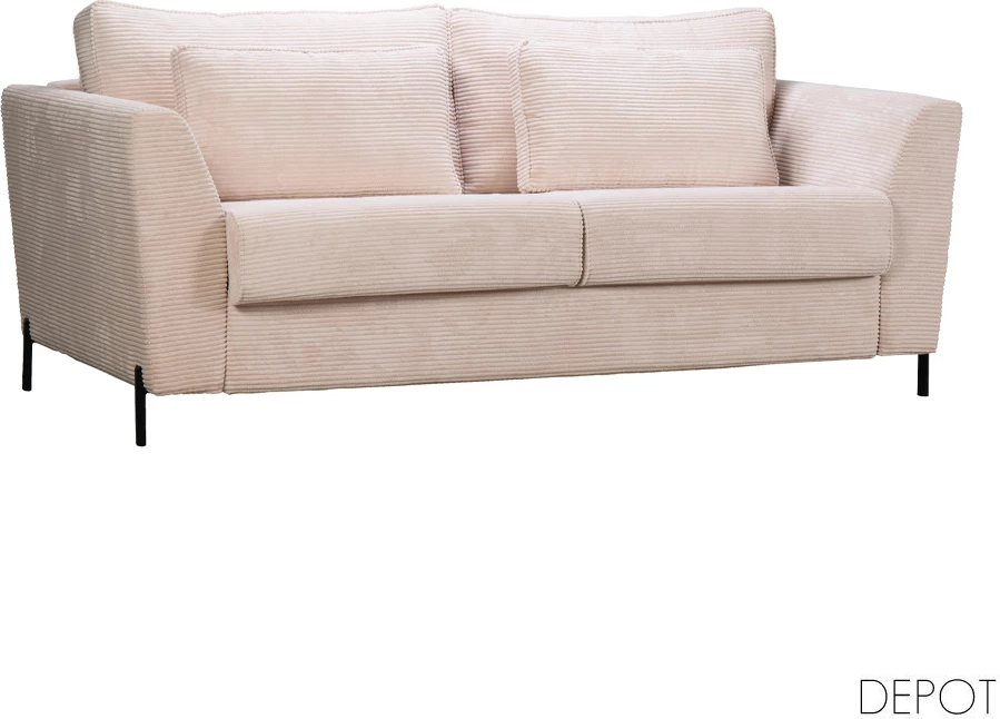 Krevat-sofë COCOON, 3 vende, bezhë Lincoln 03, 208x94x92