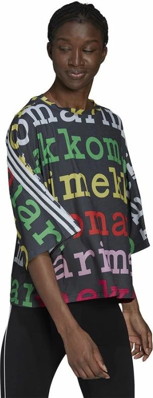 Maicë adidas për femra, e zezë me ngjyra [Madhësia: XS]