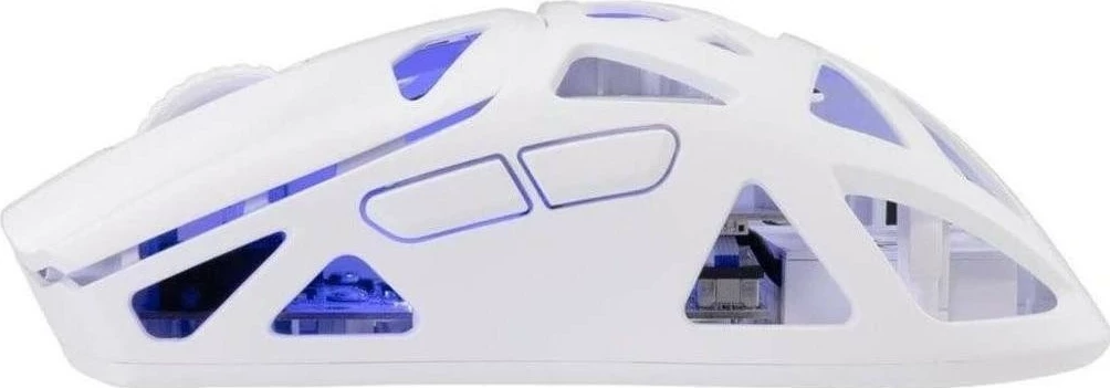Maus gaming White Shark Dagonet, wireless/USB-C, 24000 DPI, RGB, i bardhë