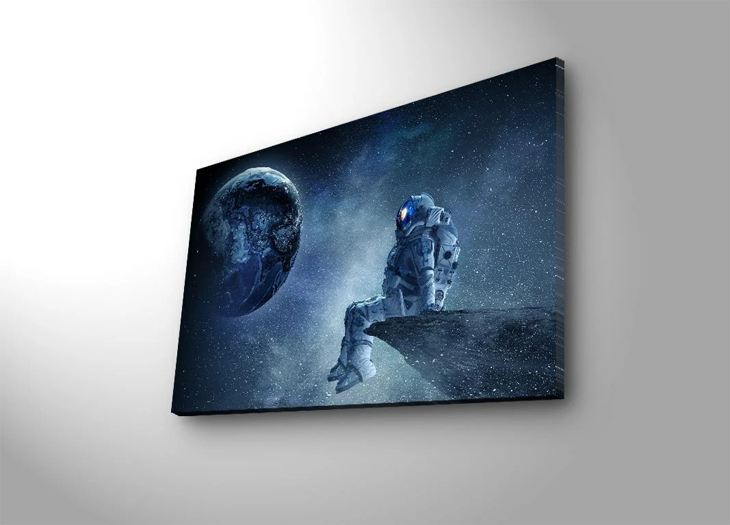 Pikturë dekorative me drita LED, NASA-005, shumëngjyrëshe, 45x70cm
