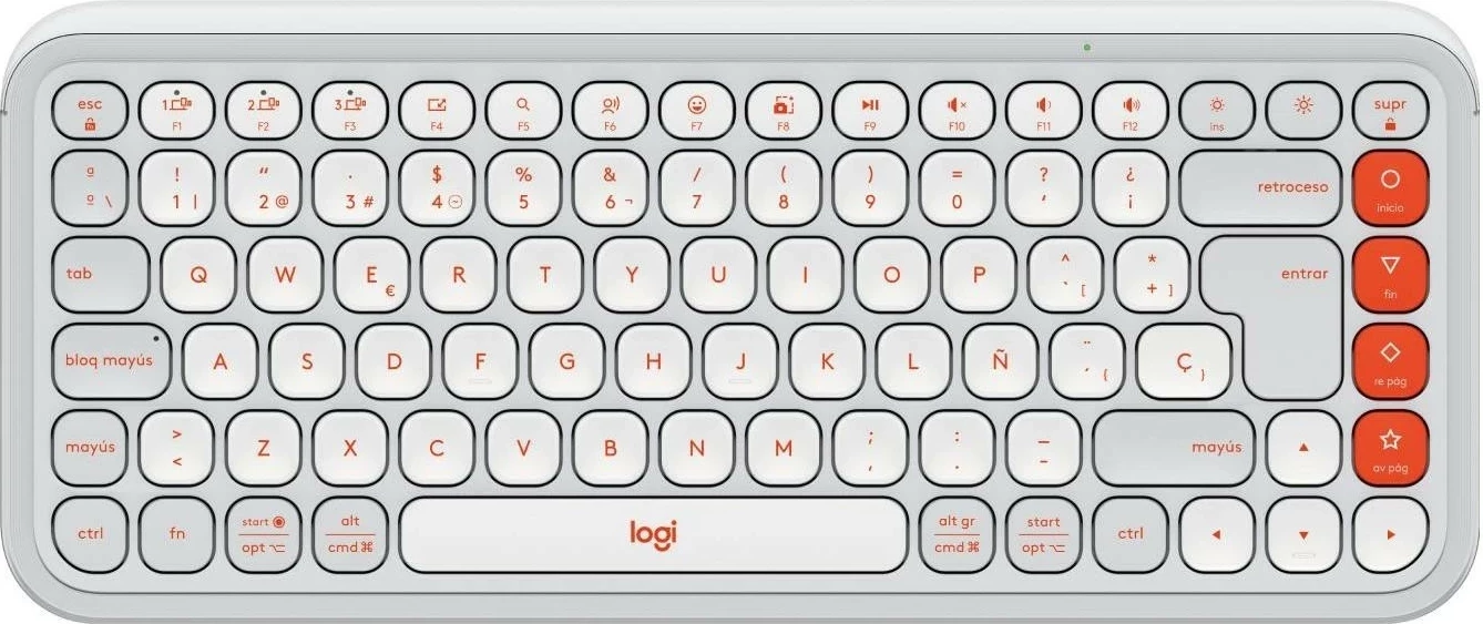 Tastierë Logitech POP ICON Keys, e bardhë