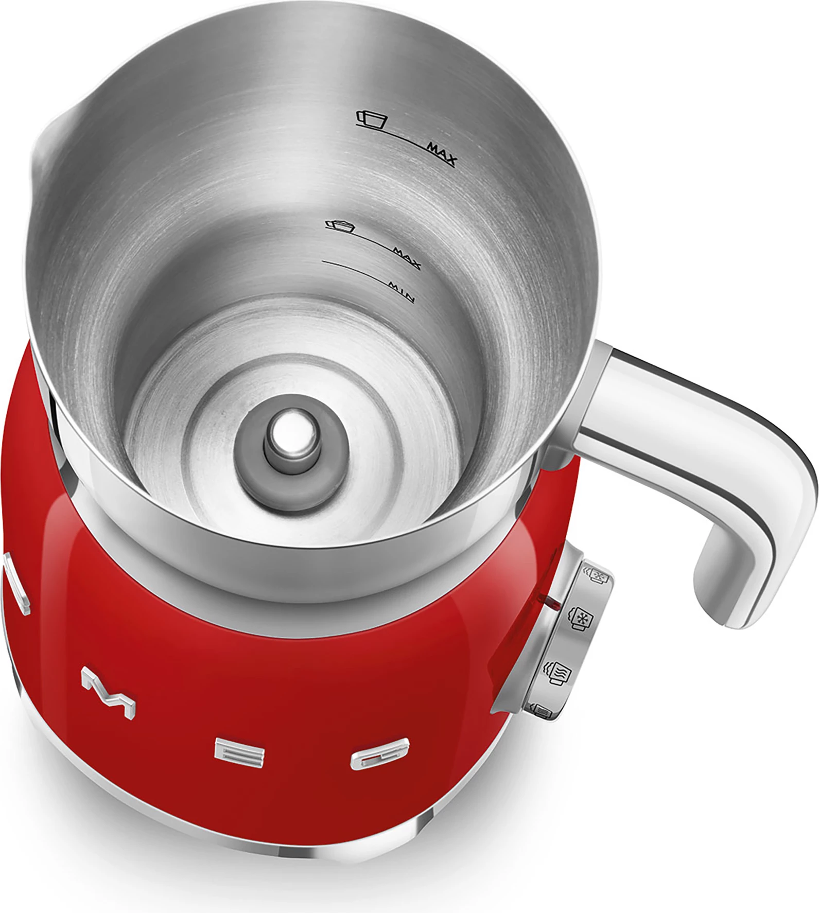 Shkumëzues qumështi Smeg MFF11RDEU 600 ml, 500 W, i kuq