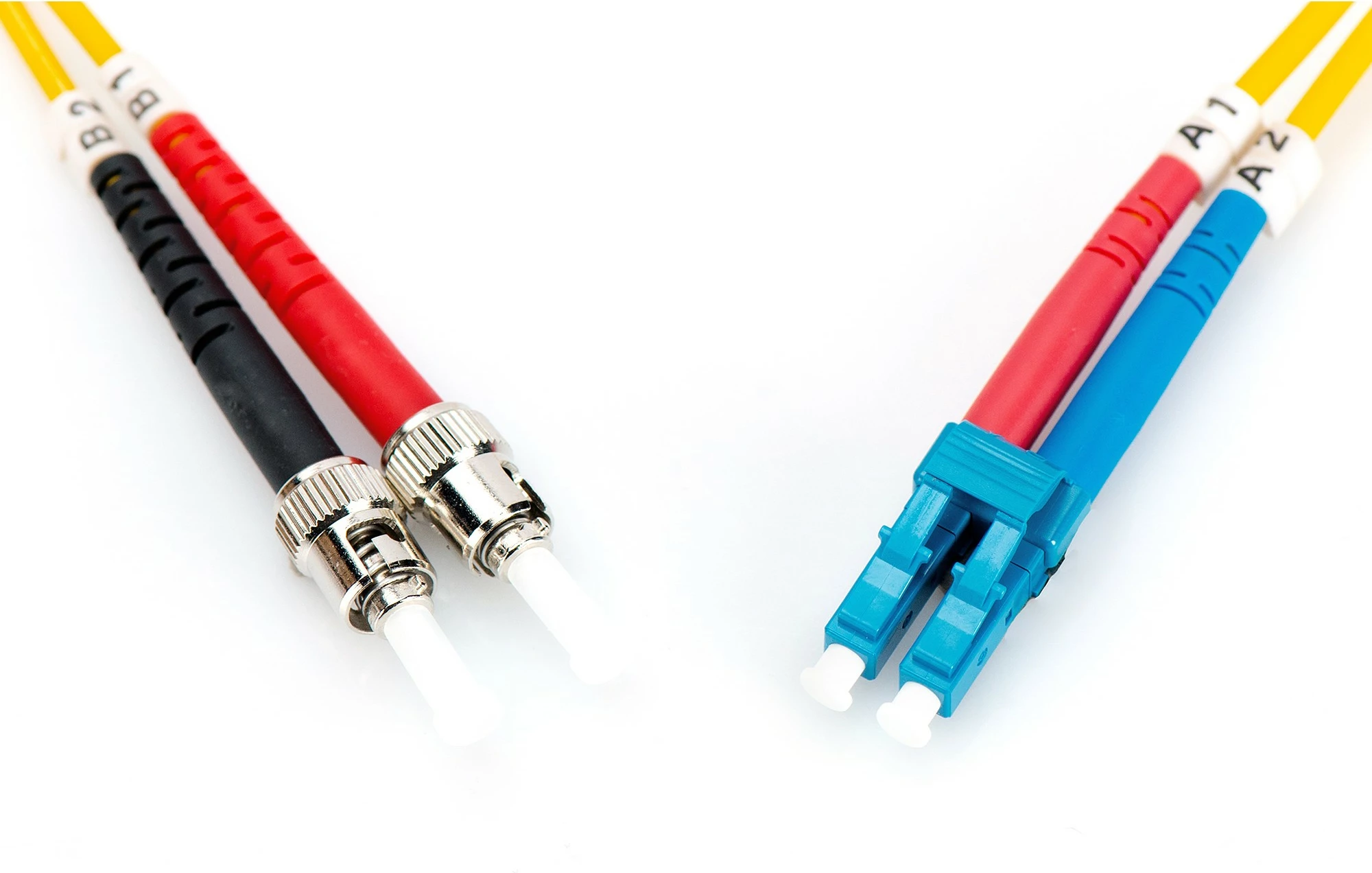 Kabëll optik Digitus LC në ST, OS2, 1m, verdhë