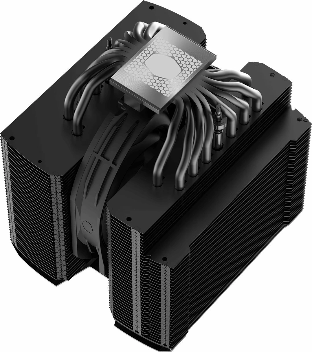 Ftohës procesori Cooler Master MasterAir MA824 Stealth (MAM-D8PN-318PK-R1) dual-tower, 2 ventilatorë 120/135 mm, TDP 280 W, Black