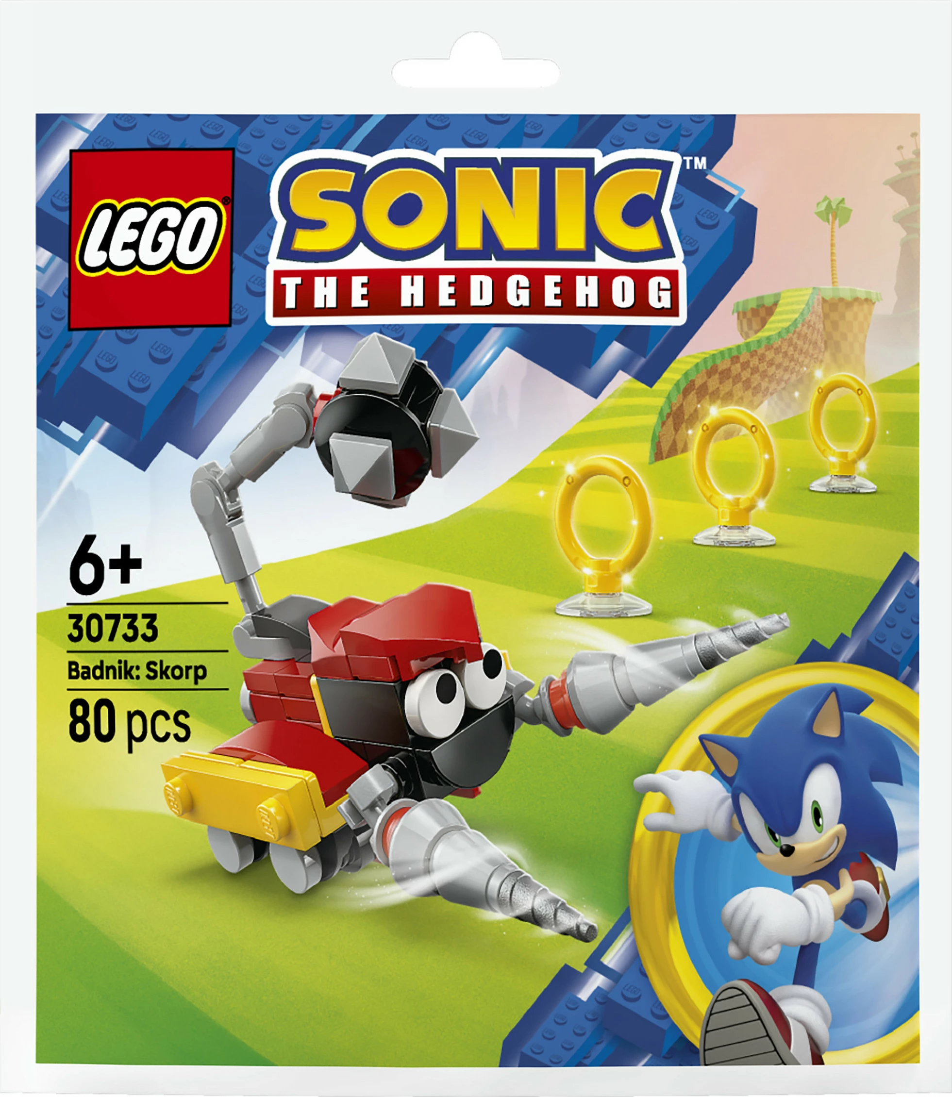 Set ndërtimi LEGO Sonic the Hedgehog Badnik: Skorp 30733, 80 pjesë, multikolor