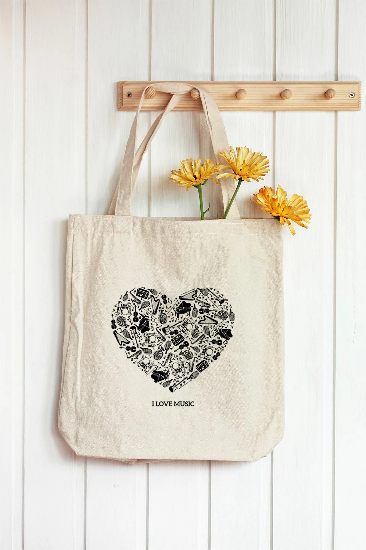 Tote bag Zoozie, model 12, shumëngjyrësh, 35x40cm