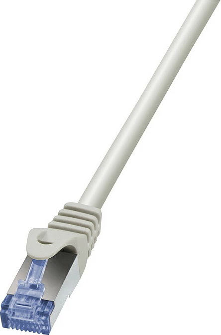 Kabllo rrjeti LogiLink Cat6a S/FTP RJ-45 1m, gri