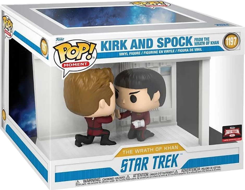 Figurinë koleksionuese Funko POP Moment Star Trek Kirk & Spock (2 copë, dioramë)
