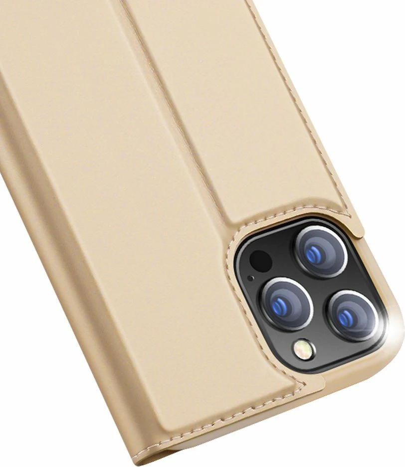 Mbështjellës Dux Ducis Skin Pro Bookcase për iPhone 13 Pro Max, ari