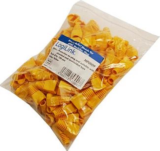 Boot modular për konektor RJ45 LogiLink, 5.8mm, 100 copë, e verdhë