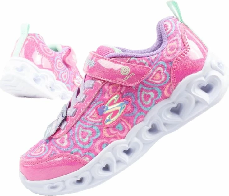 Atlete për vajza Skechers, me drita