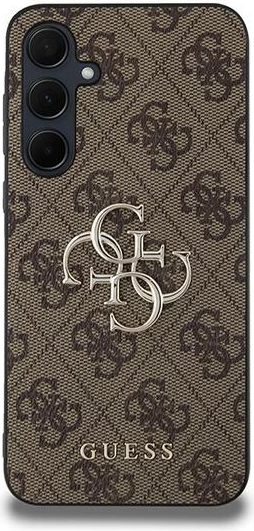 Mbështjellës Guess 4G Big Metal Logo për Samsung Galaxy A35, kafe