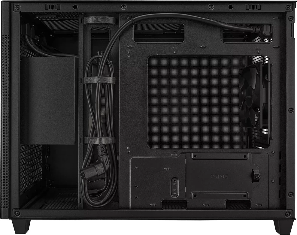 Kasë ASUS AP201 PRIME TG Mini Tower e Zezë