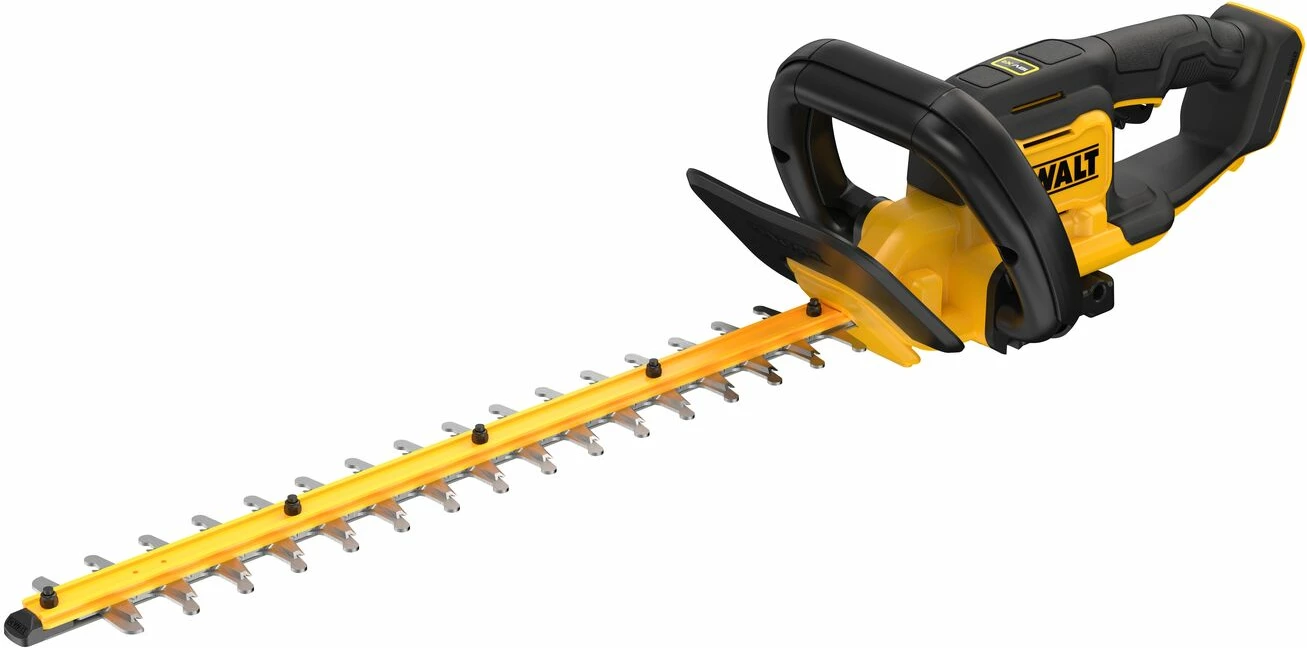 Gërshërë akumulatorike për gardh DeWalt DCMHT564N 18V XR, teh 55 cm, prerje 25 mm, bare tool (pa bateri/karikues), e verdhë/zezë