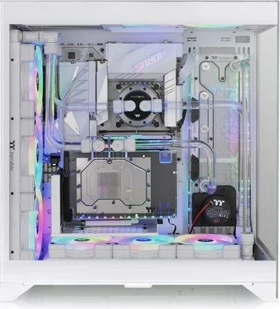 Kasë Thermaltake CTE E600 MX Snow White, Midi Tower, ARGB, xham i temperuar, e bardhë