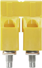 Cross-connector Weidmüller WQV 16/2, 2-polësh, paketim 50 copë, i verdhë