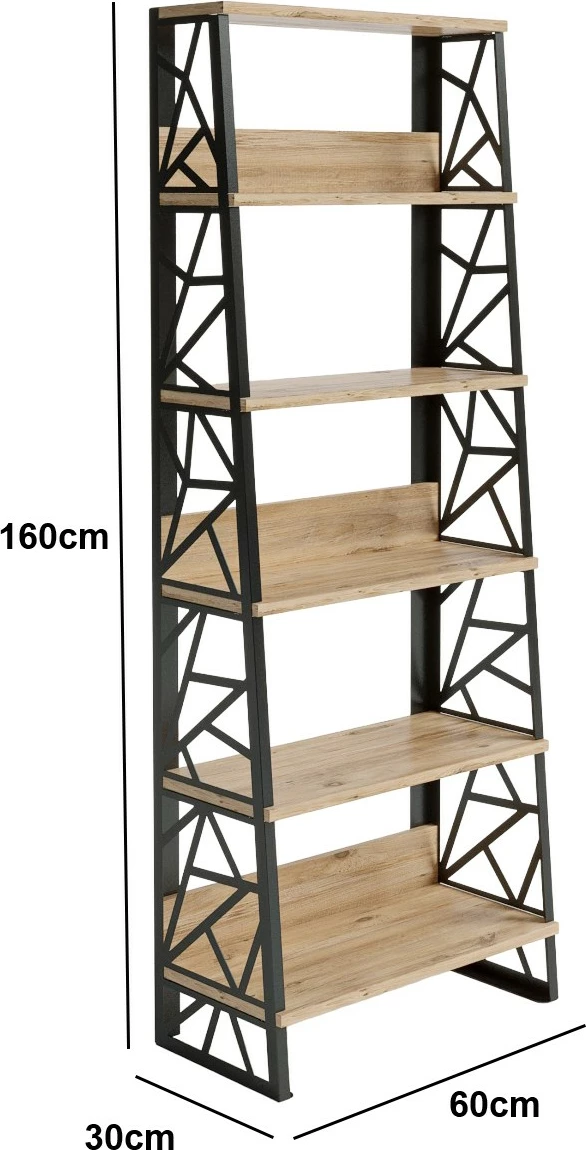 Raft librash Hanah Home, ngjyrë Atlantic Pine, FRN-12035, 60x160x30 cm