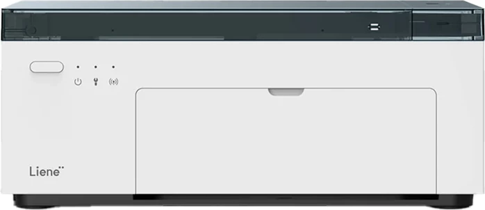 Printer foto portativ Liene Amber M100 4x6 inç, Wi‑Fi, 300 DPI, i bardhë, set me 100 fletë + 3 kartridgje