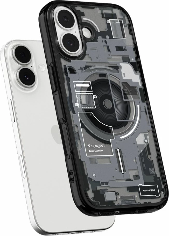 Mbështjellës Spigen Ultra Hybrid MagSafe për iPhone 17 Zero One, i zi