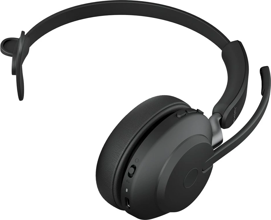 Kufje Jabra Evolve2 65 USB-A UC Mono me bazë karikimi, e zezë