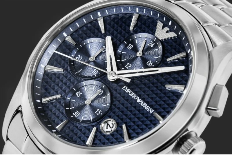 Orë dore për meshkuj Emporio Armani, argjend