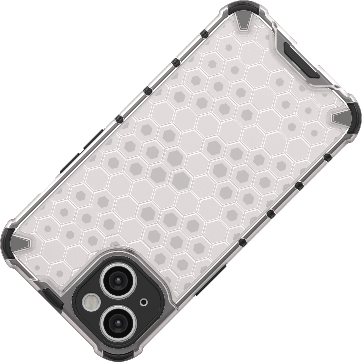 Mbështjellës Hurtel Honeycomb për iPhone 14, transparent