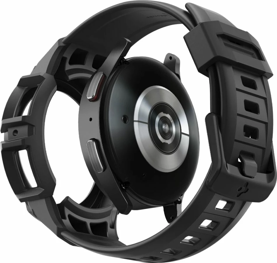 Mbështjellës Spigen Rugged Armor Pro me rrip për Samsung Galaxy Watch 5 Pro 45mm, Zi