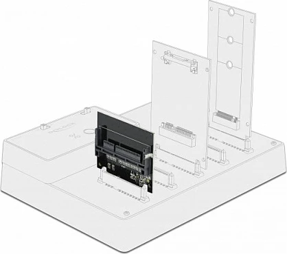 Adapter SATA 22-pin në CFast slot DeLOCK, internal, hot-swap, 45x51x5 mm
