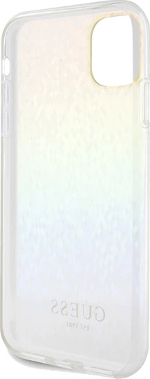 Mbështjellës Guess IML Faceted Mirror Disco Iridescent për iPhone 11/XR, Multicolor