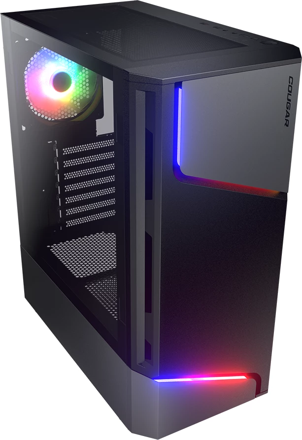 Kasë COUGAR MX360 RGB Midi Tower, ATX, Tempered Glass, e zezë