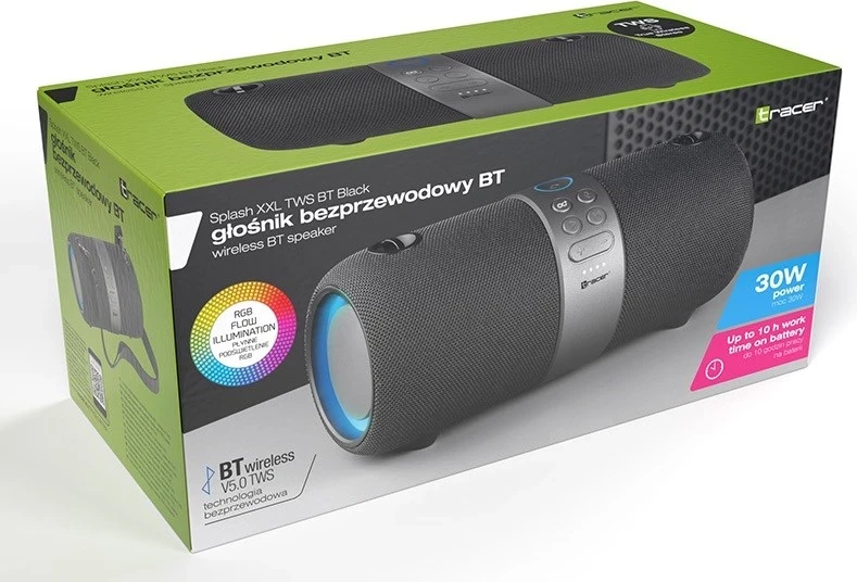 Altoparlant portativ stereo Tracer SPLASH XXL, Zi, 30 W