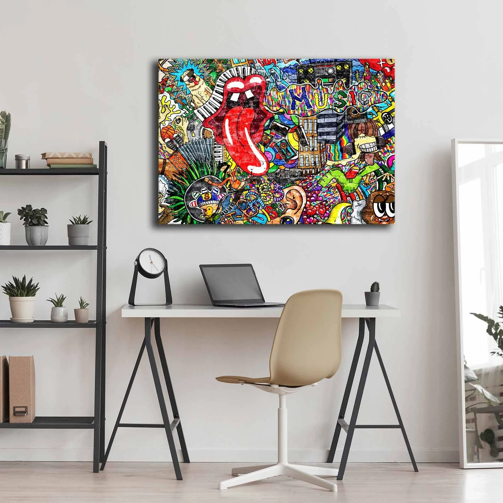 Pikturë dekorative në kanavacë, shumëngjyrëshe, Wallity 70100POP-009, 70x100cm